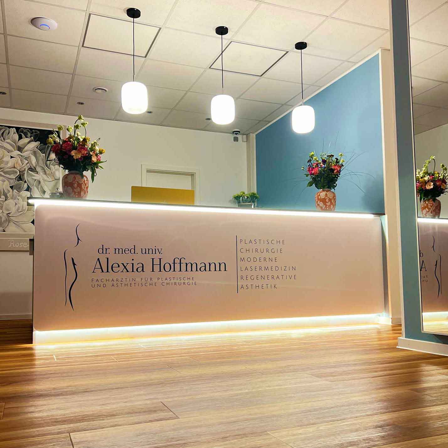 Der Empfangsbereich der Praxis